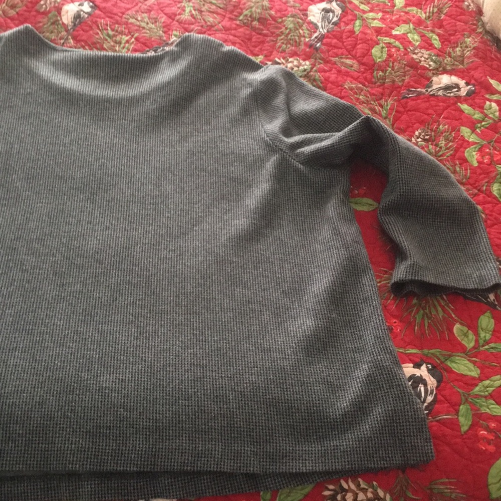 J Jill top gray houndstooth xl 3/4 sleeves - Picture 5 of 8